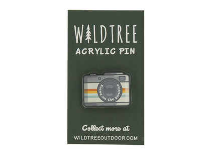 Retro Camera Acrylic Pin