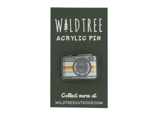 Retro Camera Acrylic Pin