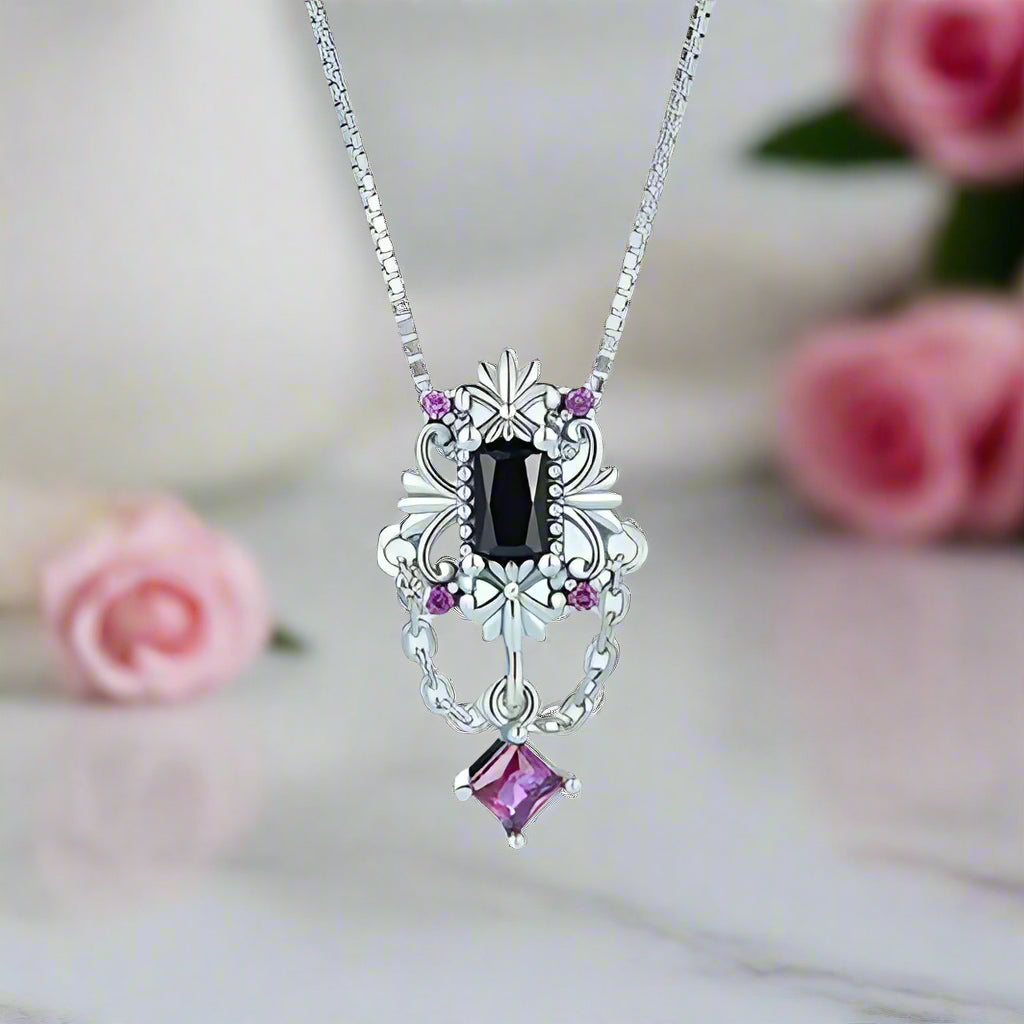 Vintage Fleur-de-lis Gothic Style Necklace