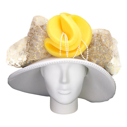 Vintage Round Flowers Hat