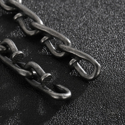 Vintage Bent Nail Stainless Steel Necklace