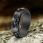 Vintage Bull Stainless Steel Spinner Ring