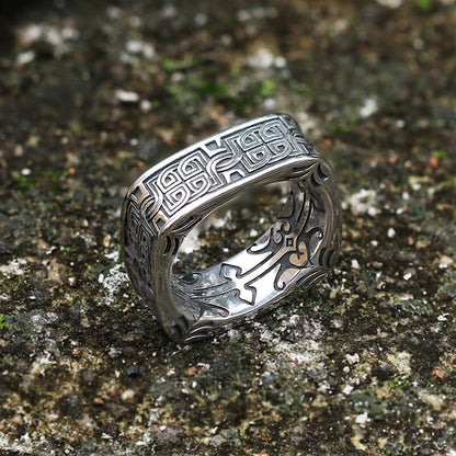 Vintage Celtic Knot Stainless Steel Ring