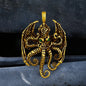 Vintage Demon Octopus Stainless Steel Pendant
