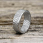 Vintage Diamond Dragon Scale Stainless Steel Ring