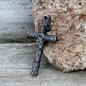 Vintage Evil Eye Cross Stainless Steel Pendant