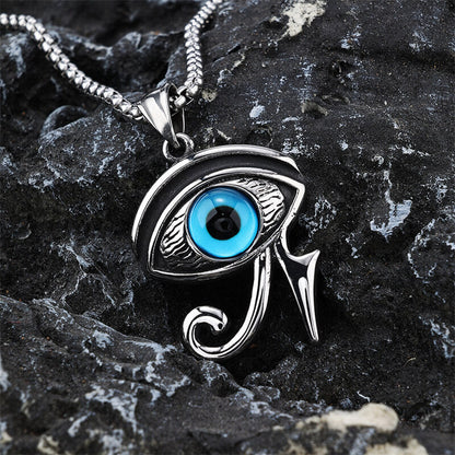 Vintage Eye of Ra Stainless Steel Pendant