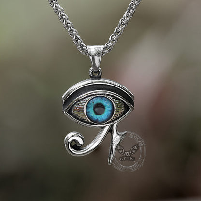 Vintage Eye of Ra Stainless Steel Pendant