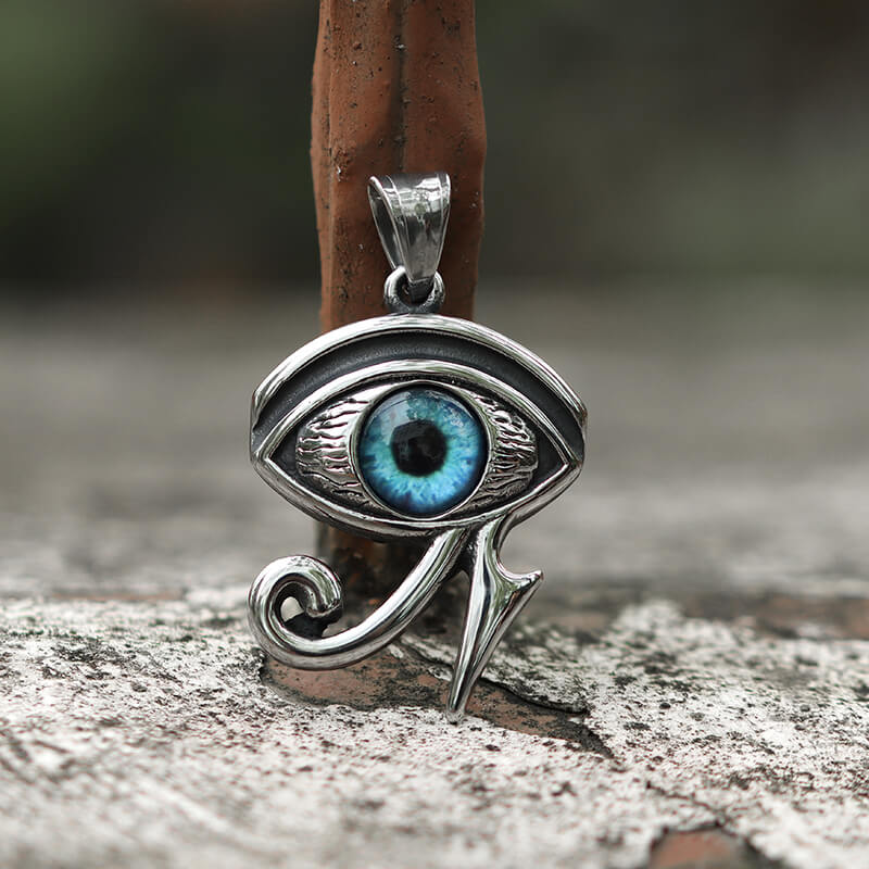 Vintage Eye of Ra Stainless Steel Pendant