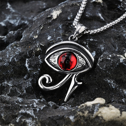 Vintage Eye of Ra Stainless Steel Pendant
