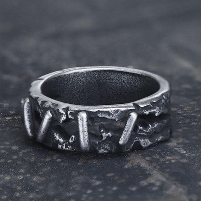 Vintage Frankenstein Flesh Stainless Steel Ring