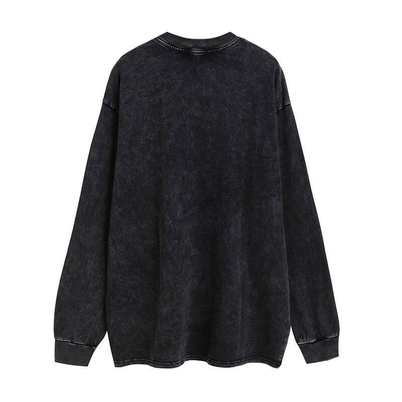 Vintage Heaven Print Cotton Skull Sweatshirt