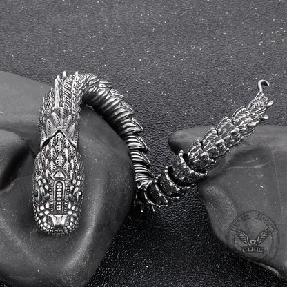 Vintage Keel Dragon Stainless Steel Bracelet