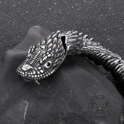 Vintage Keel Dragon Stainless Steel Bracelet