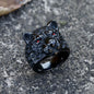 Vintage Leopard Head Stainless Steel Ring
