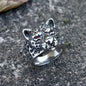 Vintage Leopard Head Stainless Steel Ring