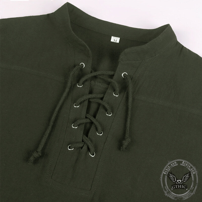 Vintage Medieval Strapped Warrior Belt Shirt