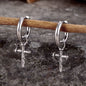 Vintage Nail Cross Stainless Steel Stud Earrings