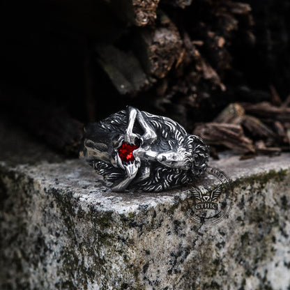 Vintage Open Your Heart Stainless Steel Ring