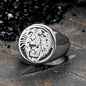 Vintage Roaring Tiger Head Stainless Steel Ring