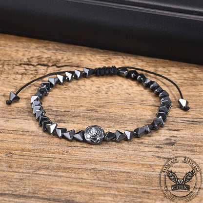 Vintage Rose Natural Stone Bead Bracelet