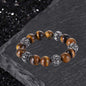 Vintage Six-character Stainless Steel Buddha Bead Bracelet