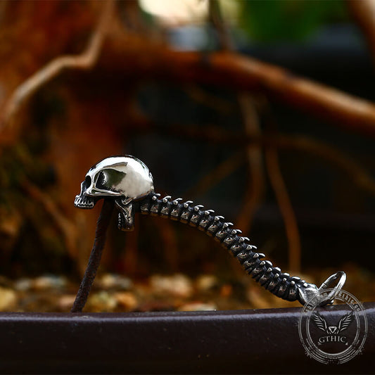 Vintage Vertebrae Skeleton Stainless Steel Bottle Opener Pendant