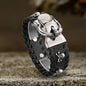 Vintage Skull Halloween Stainless Steel Leather Bracelet