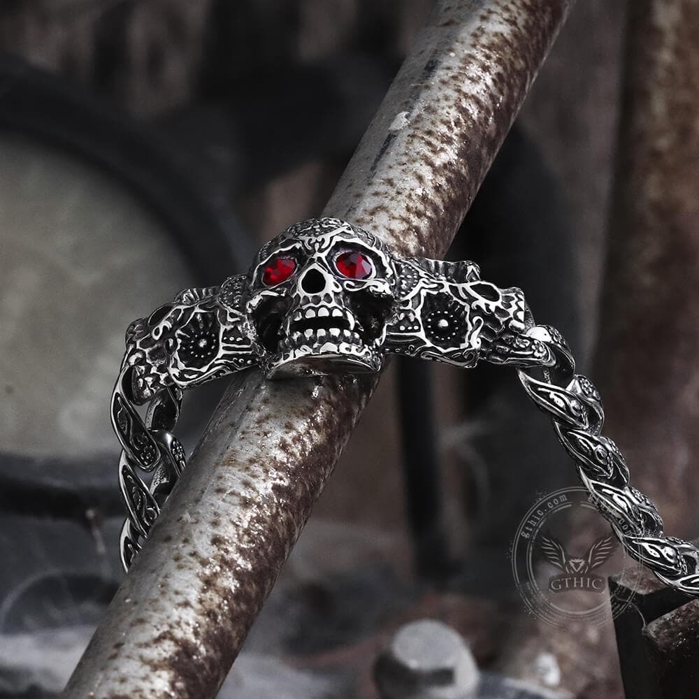 Vintage Skull Stainless Steel Bracelet
