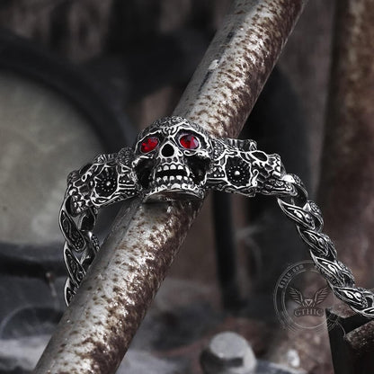 Vintage Skull Stainless Steel Bracelet