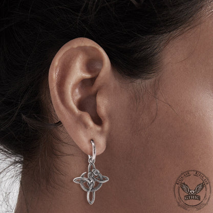 Vintage Snake Celtic Knot Stainless Steel Earrings
