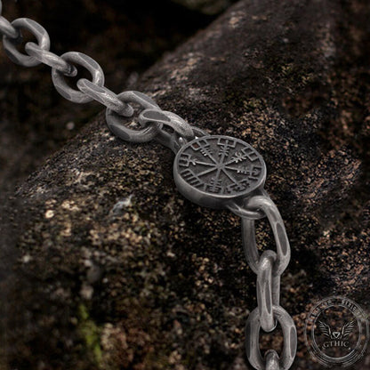Vintage Stainless Steel Viking Necklace