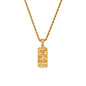 Vintage Tarot Card Stainless Steel Necklace