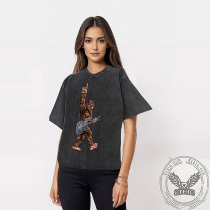 Vintage Washed Rock Ape Print T-shirt