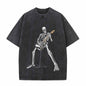 Vintage Washed Skeleton Guitar Guy T-shirt