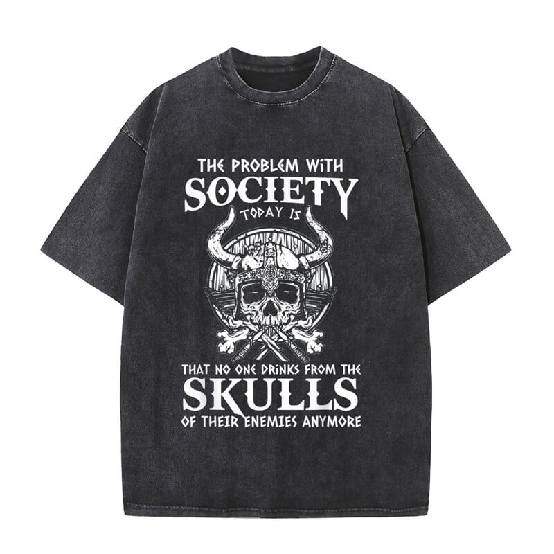 Vintage Washed Society Problem Today T-shirt