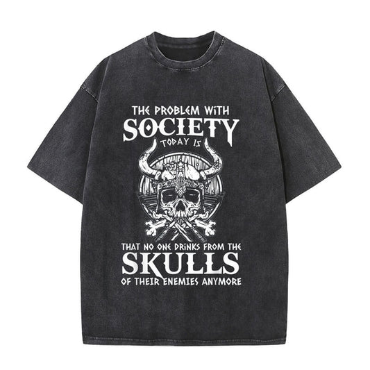 Vintage Washed Society Problem Today T-shirt