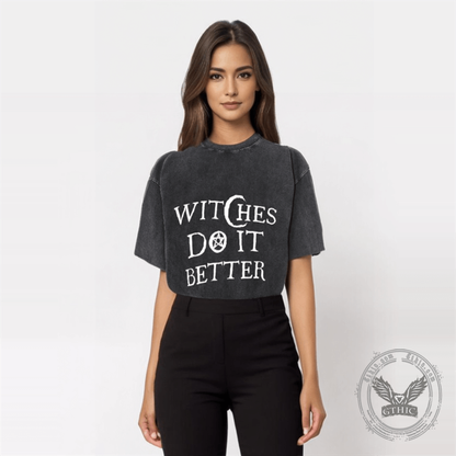 Vintage Washed Witches Do It Better T-shirt