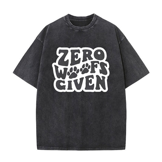 Vintage Washed Zero woofs given T-shirt