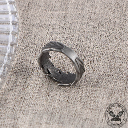 Vintage Wheat Ear Stainless Steel Ring
