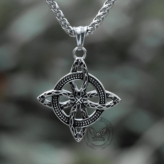 Vintage Witch’s Knot Stainless Steel Pendant