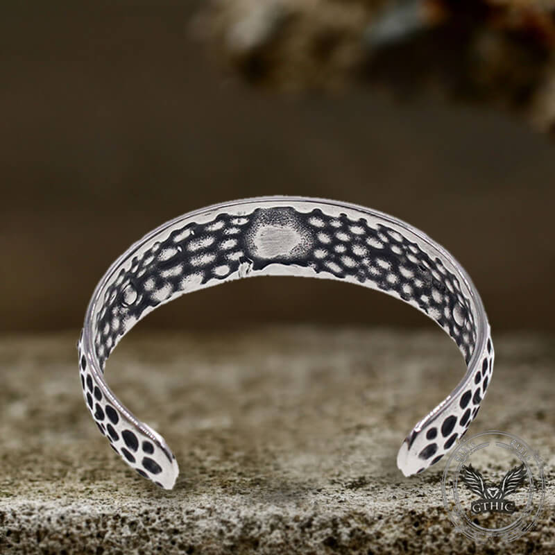 Virgin Mary Angel Cross Stainless Steel Cuff Bracelet