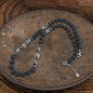 Volcanic Rock Stainless Steel Bead Necklace