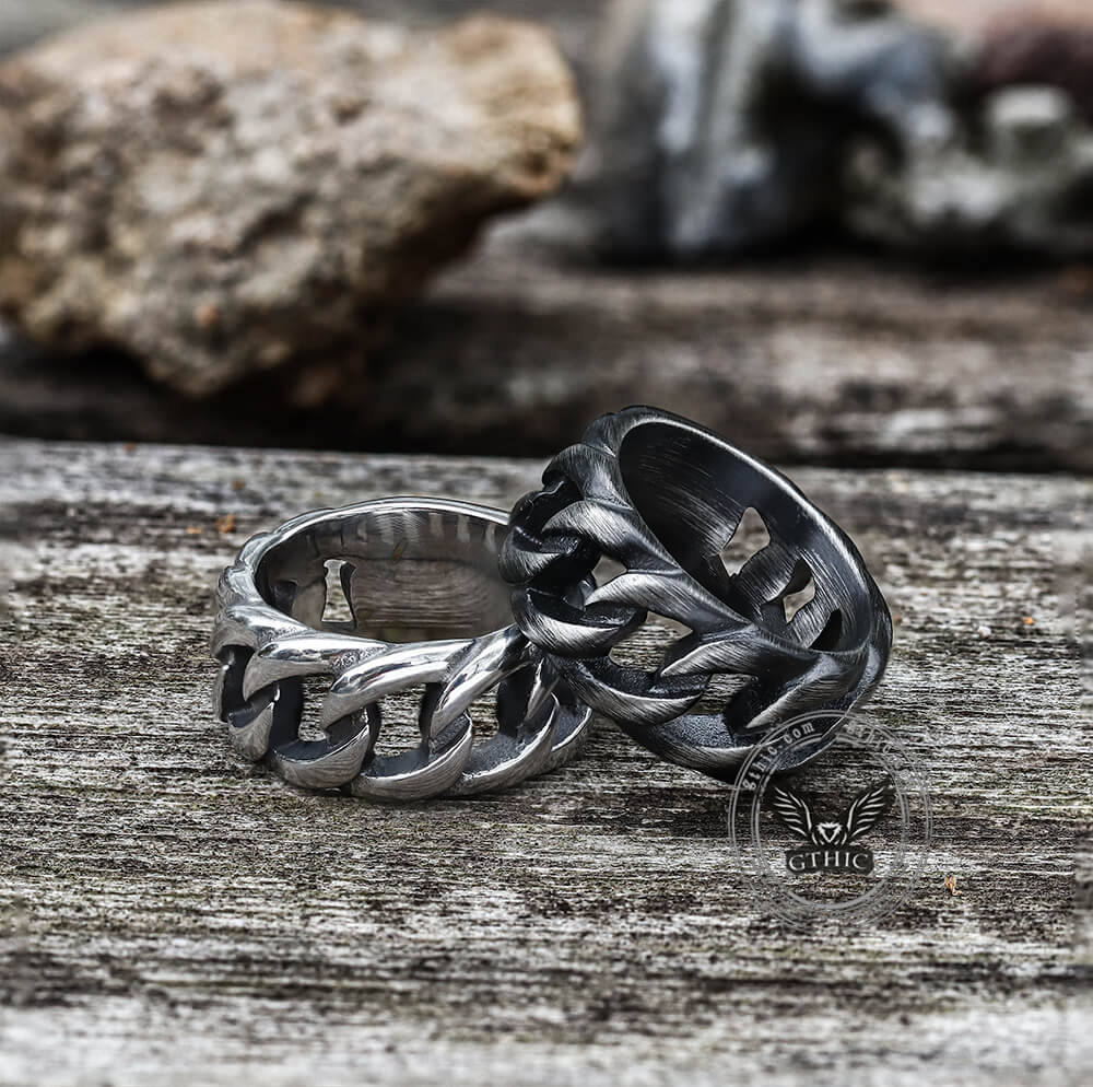 Weave Pattern Stainless Steel Ring