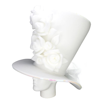 White Roses Bride Hat