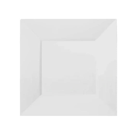 6.5 In. White Square Plates | 10 Count