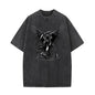 Winged Scythe Grim Reaper Vintage Washed T-shirt