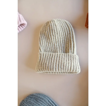 Super Soft Cream Beanie for Adults