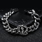 Wisdom Stainless Steel Skull Bracelet