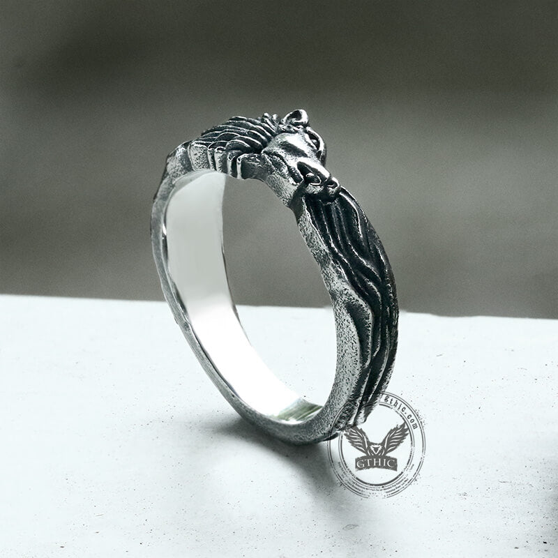 Wolf Loyalty Stainless Steel Animal Ring